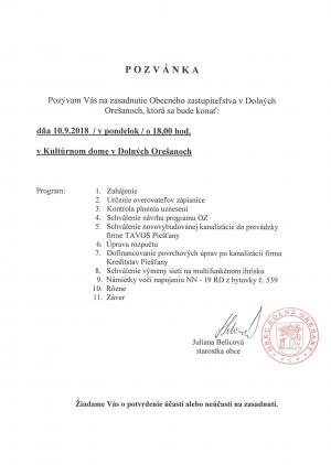 pozvánka OZ